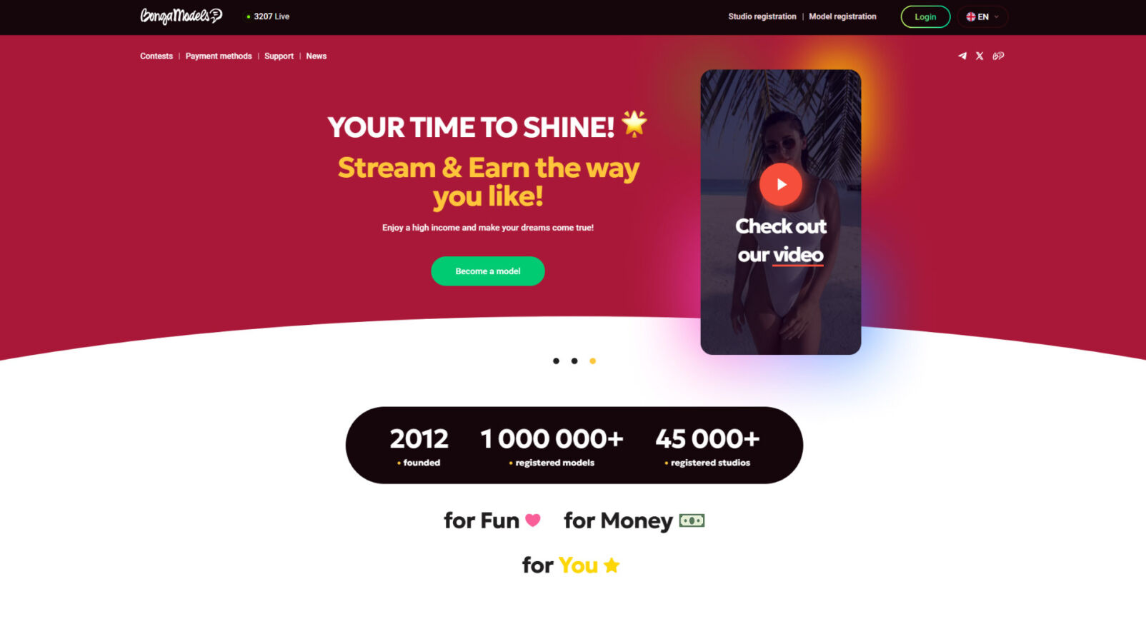 Bongacams become a model bongamodels