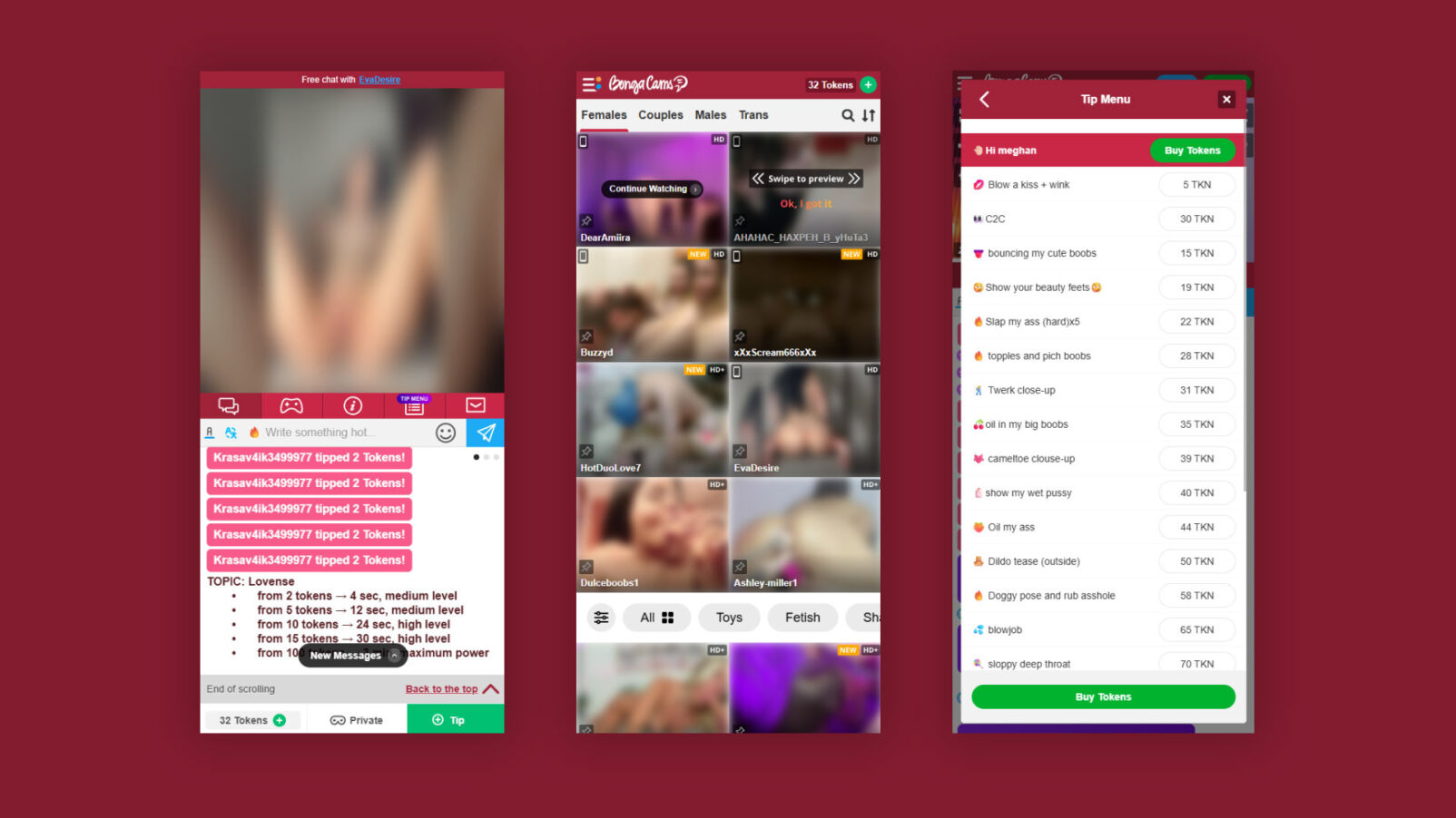 Bongacams mobile version