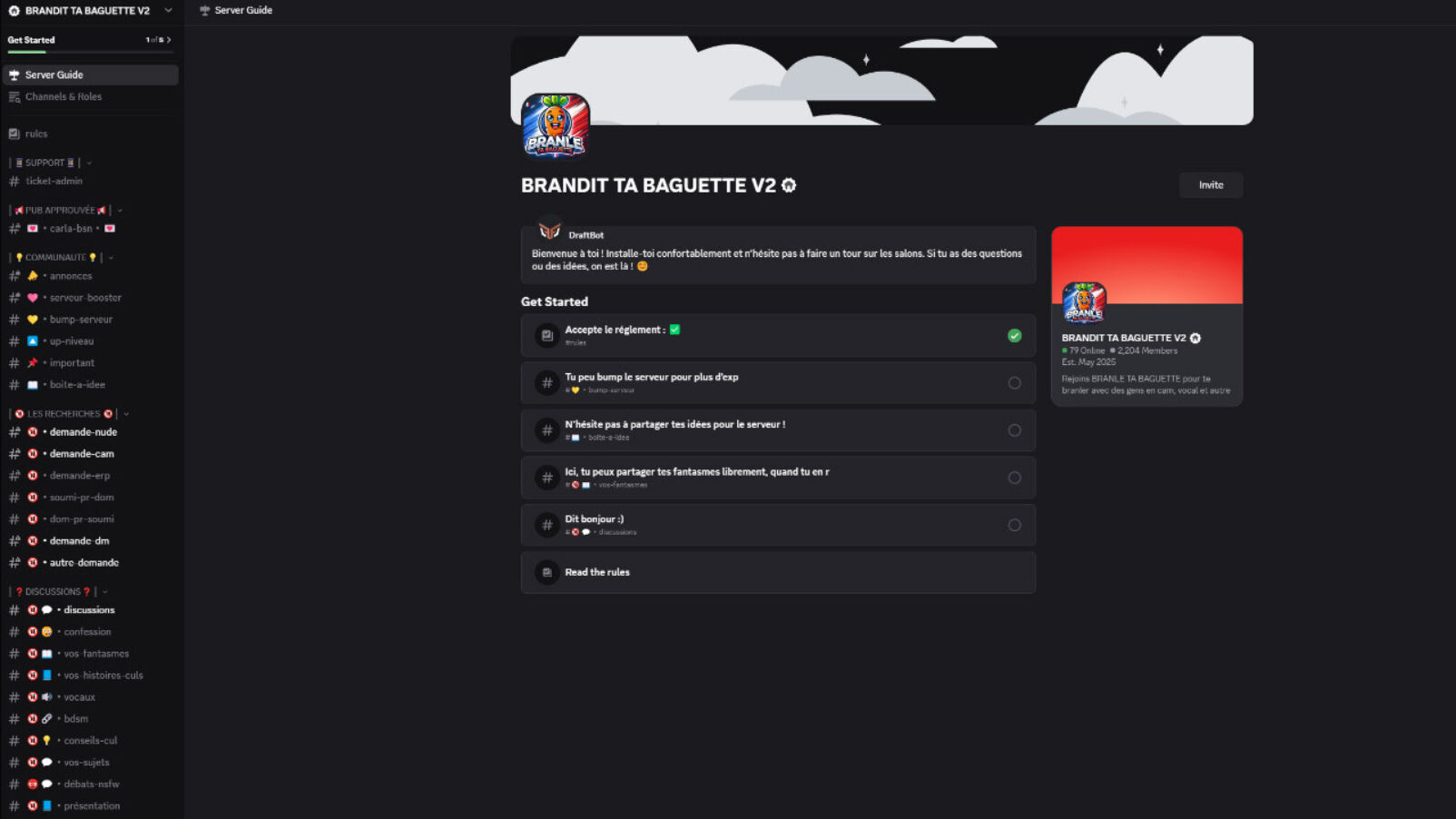 French discord sex cam server