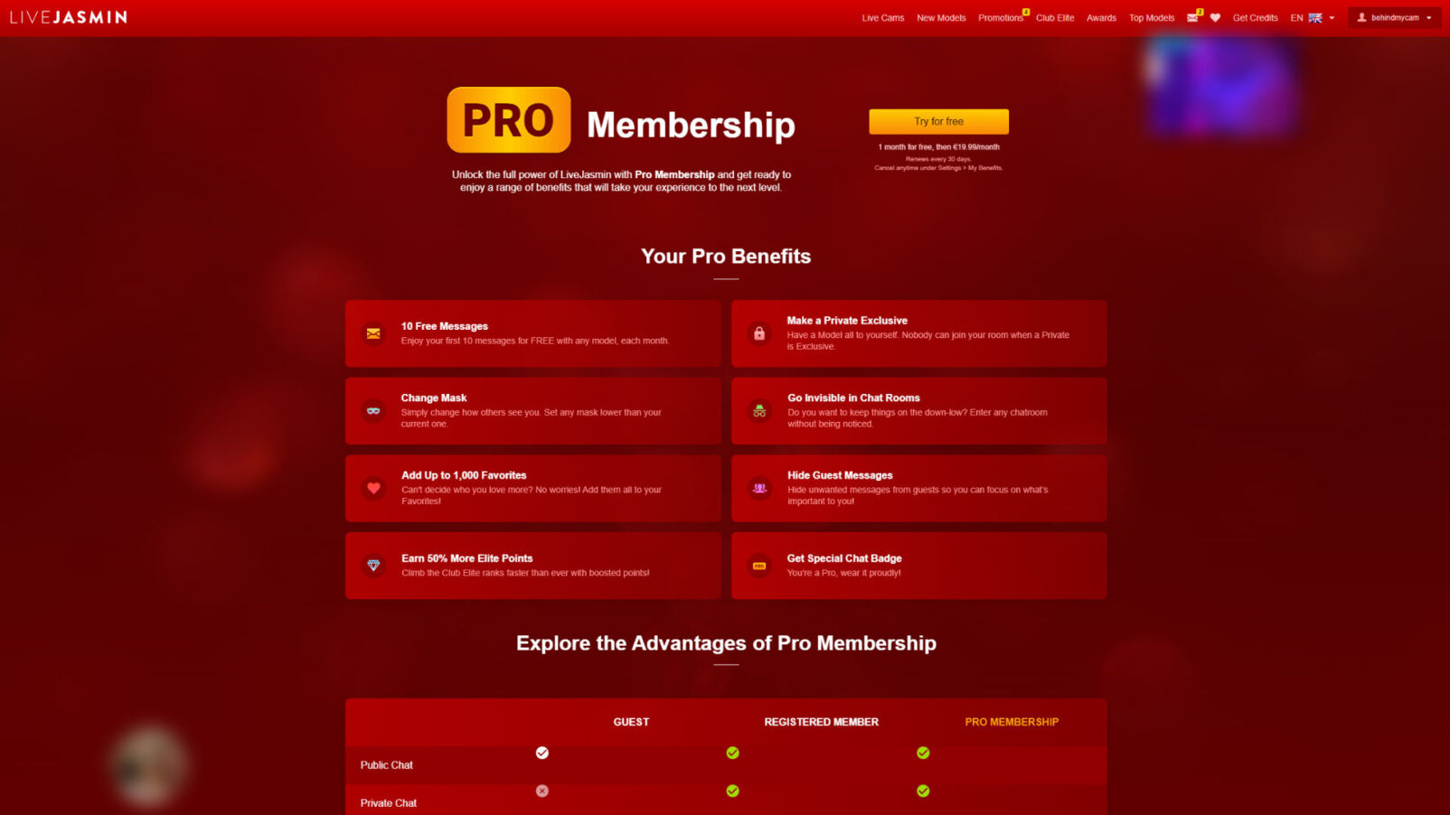 Livejasmin pro membership premium monthly subscription
