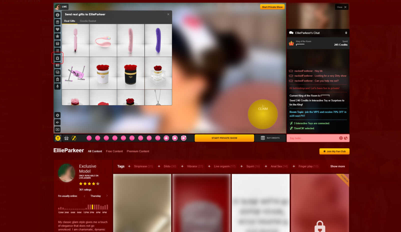 Livejasmin real gifts and goodies basket