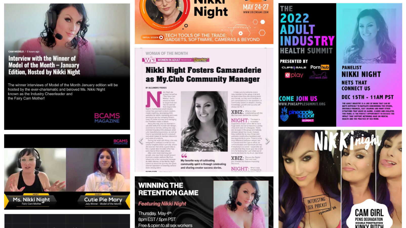 Nikki night in the media